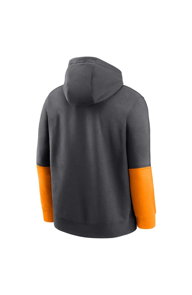 Nike Men's Nike Anthracite/Tennessee Orange Tennessee Volunteers 2024 Sideline Club Pullover Hoodie, Alternate, color, 