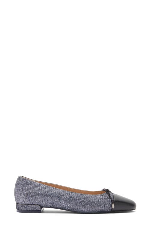 Stuart Weitzman Sleek Cap Toe Bow Flat In Multi