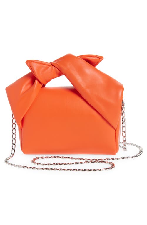 Jw Anderson Small Twister Leather Crossbody Bag In Orange