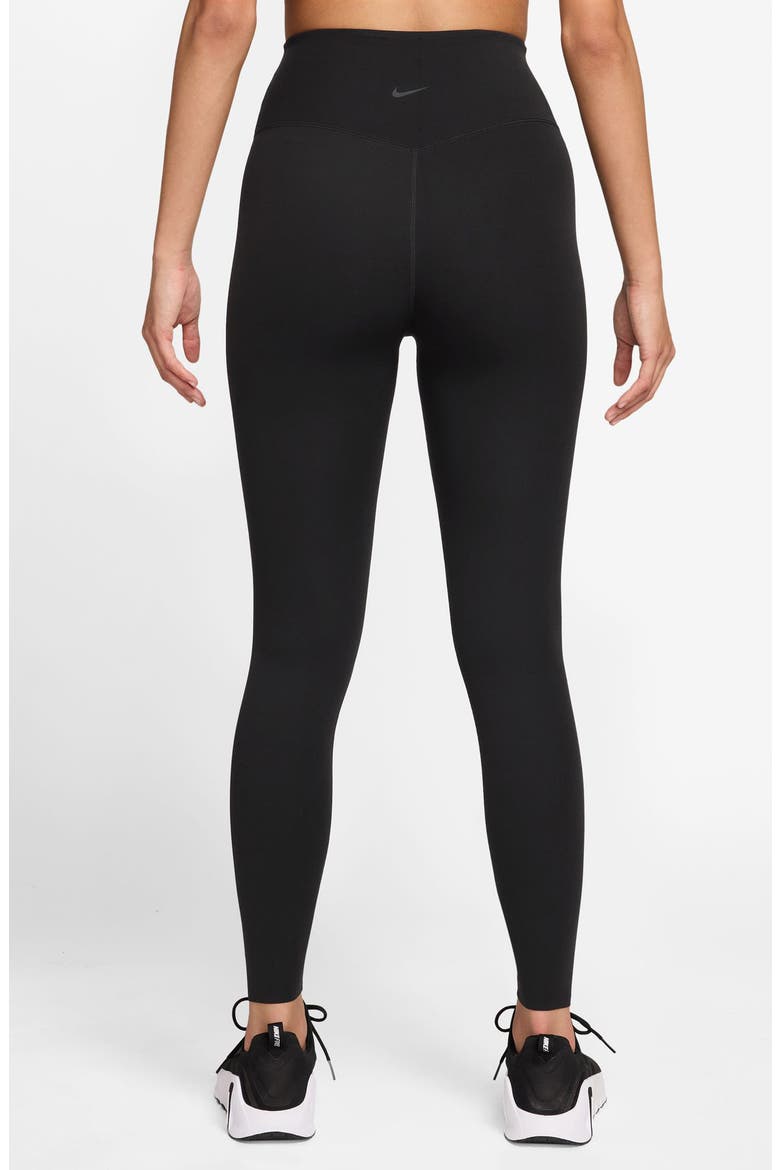 Zenvy Dri-FIT High Waist 7/8 Leggings, Alternate, color, 010 BLACK/COL GY