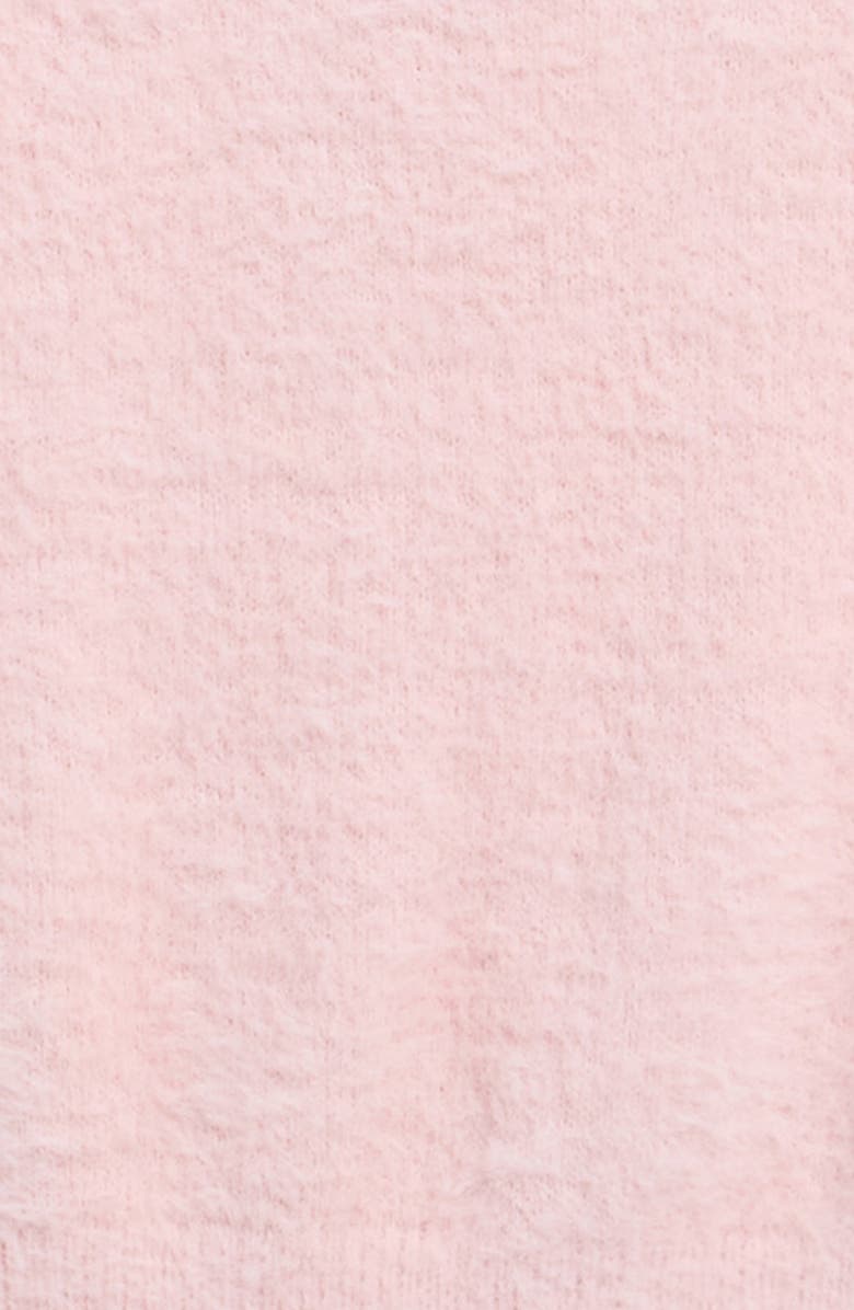 Walking on Sunshine Kids' Eyelash Short Sleeve Sweater, Alternate, color, Pink