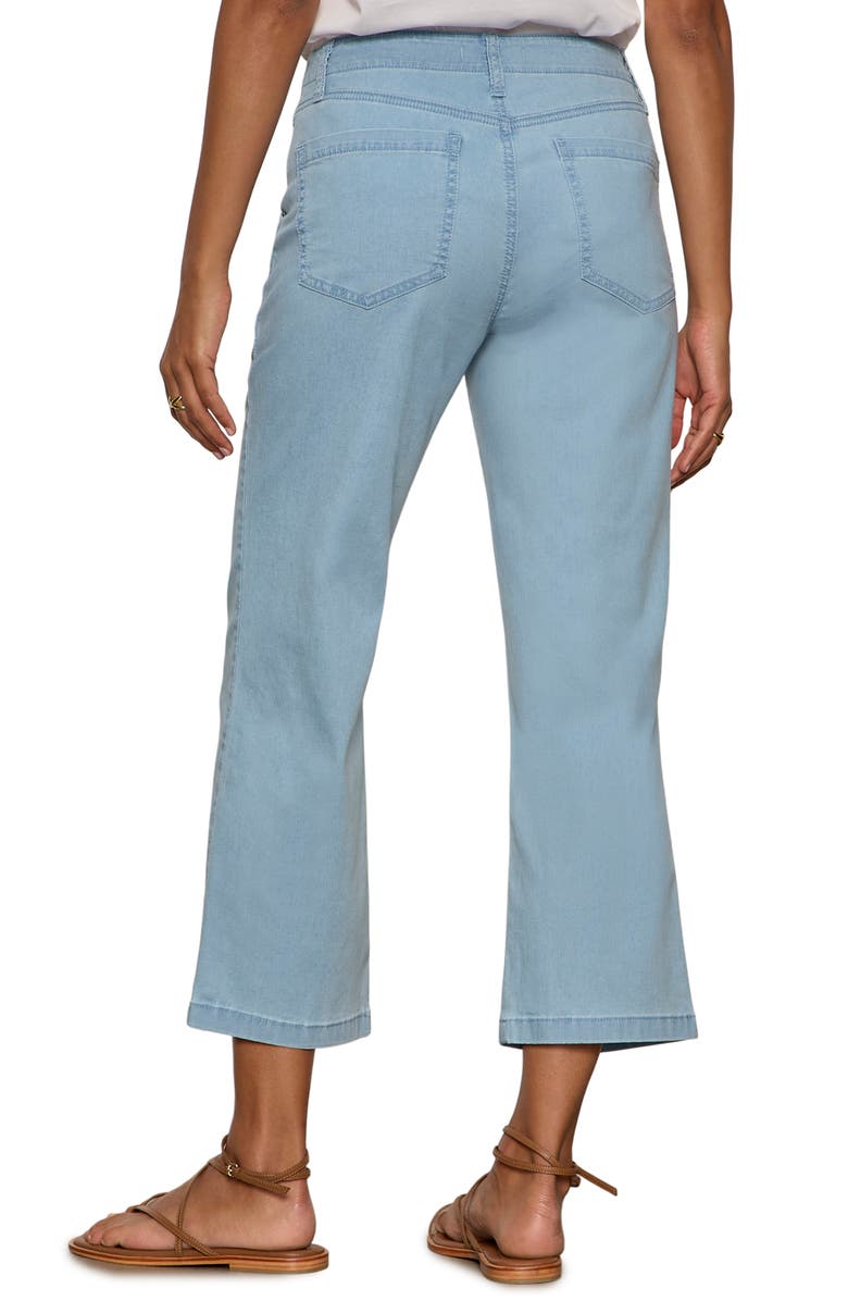 Sanctuary Retreat Mid Rise Crop Straight Leg Utility Pants, Alternate, color, Skyline Blue