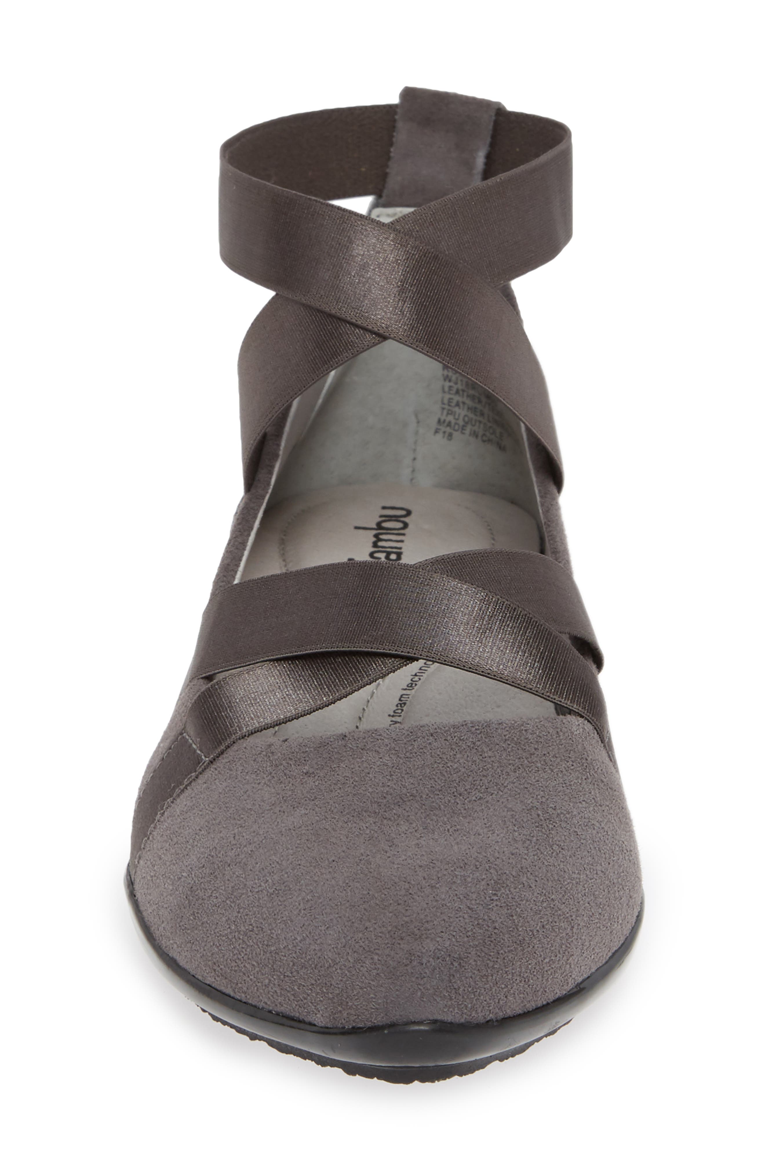 Rumson Flat, Alternate, color, CHARCOAL SUEDE