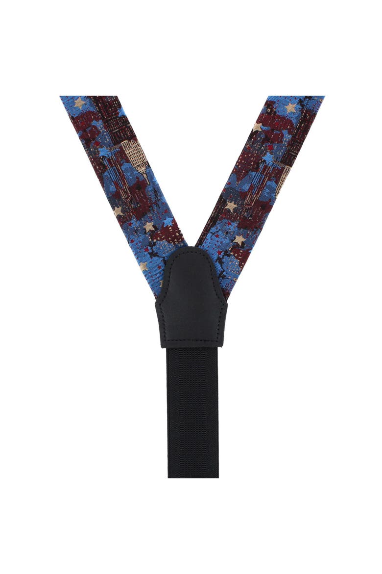 NYC Proud Silk Novelty Button End Suspenders, Alternate, color, Multiple
