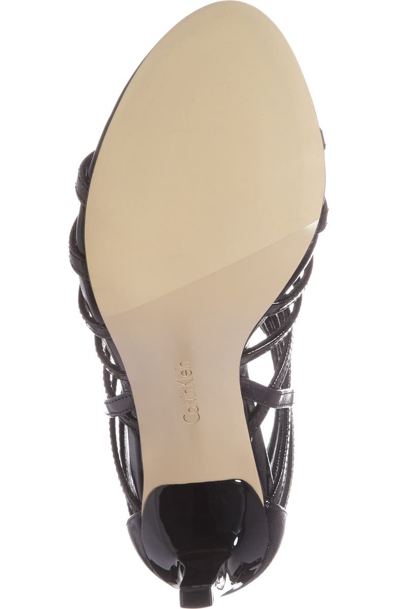 Calvin Klein 'Nira' Cage Sandal, Alternate, color,