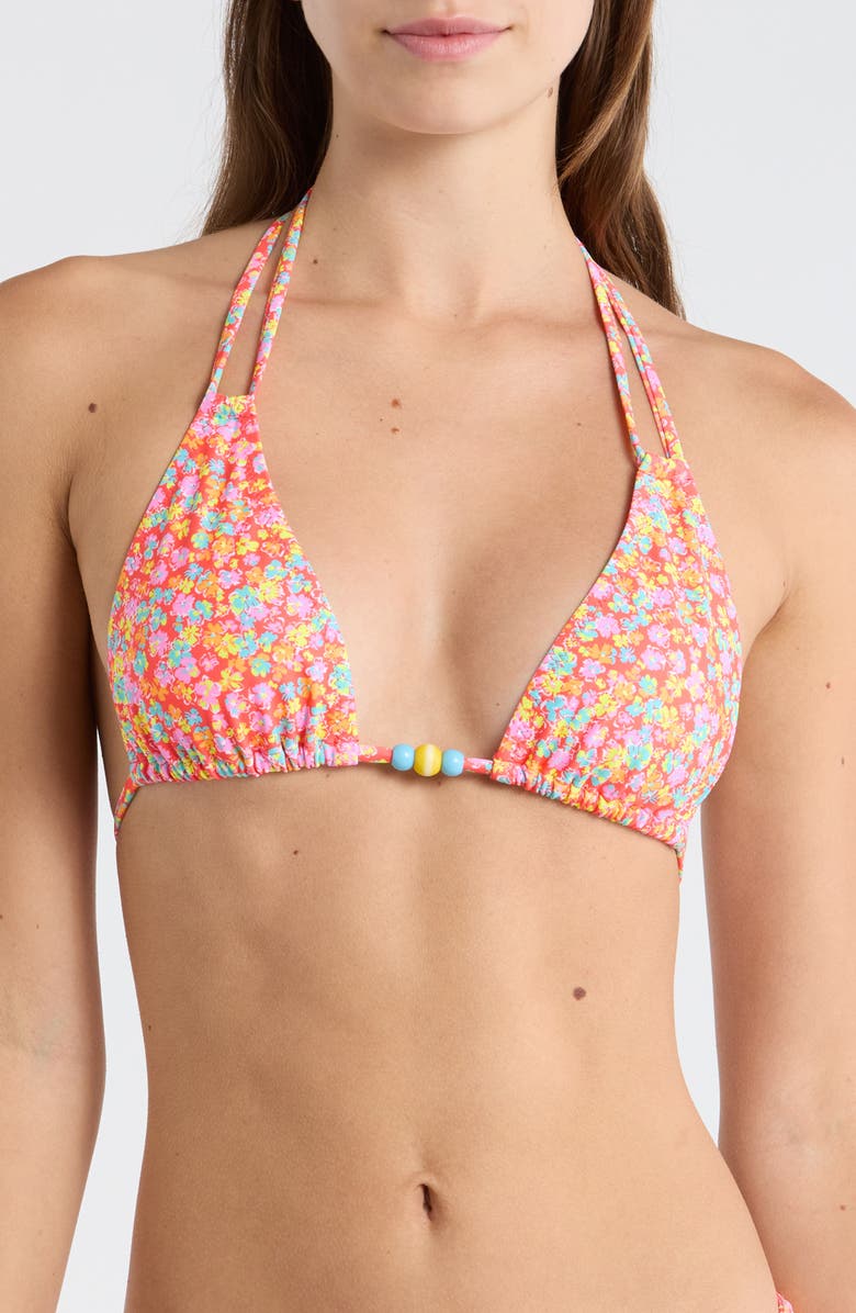 Kulani Kinis Halter Bikini Top, Main, color, Bubble Pop