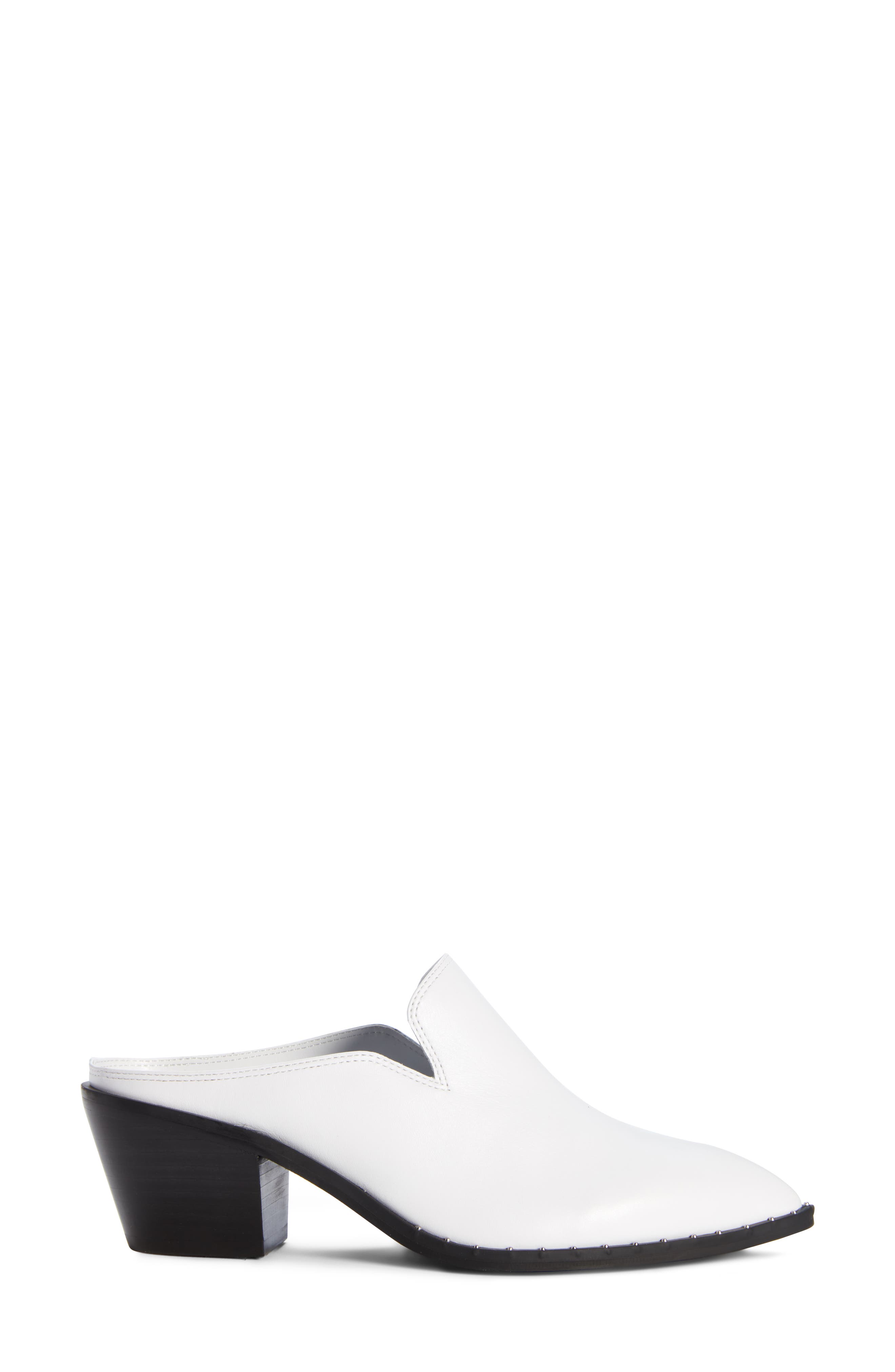 Hayden Studded Mule, Alternate, color, WHITE LEATHER