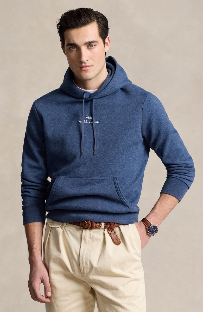 Polo Ralph Lauren Logo Double Knit Hoodie, Alternate, color,