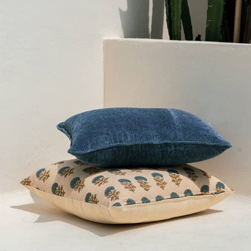 Mela Artisans Buta Blockprint Pillow In Multi