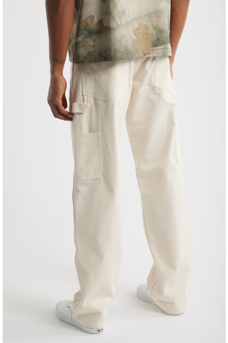 Double Knee Cotton Painter's Pants, Alternate, color, NATURAL DRILL
