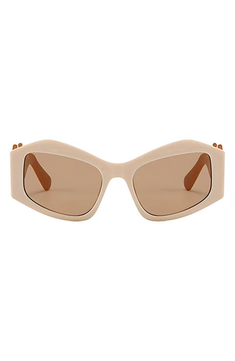 Jade 53mm Polarized Rectangular Sunglasses