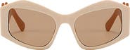 Fifth & Ninth Jade 53mm Polarized Rectangular Sunglasses