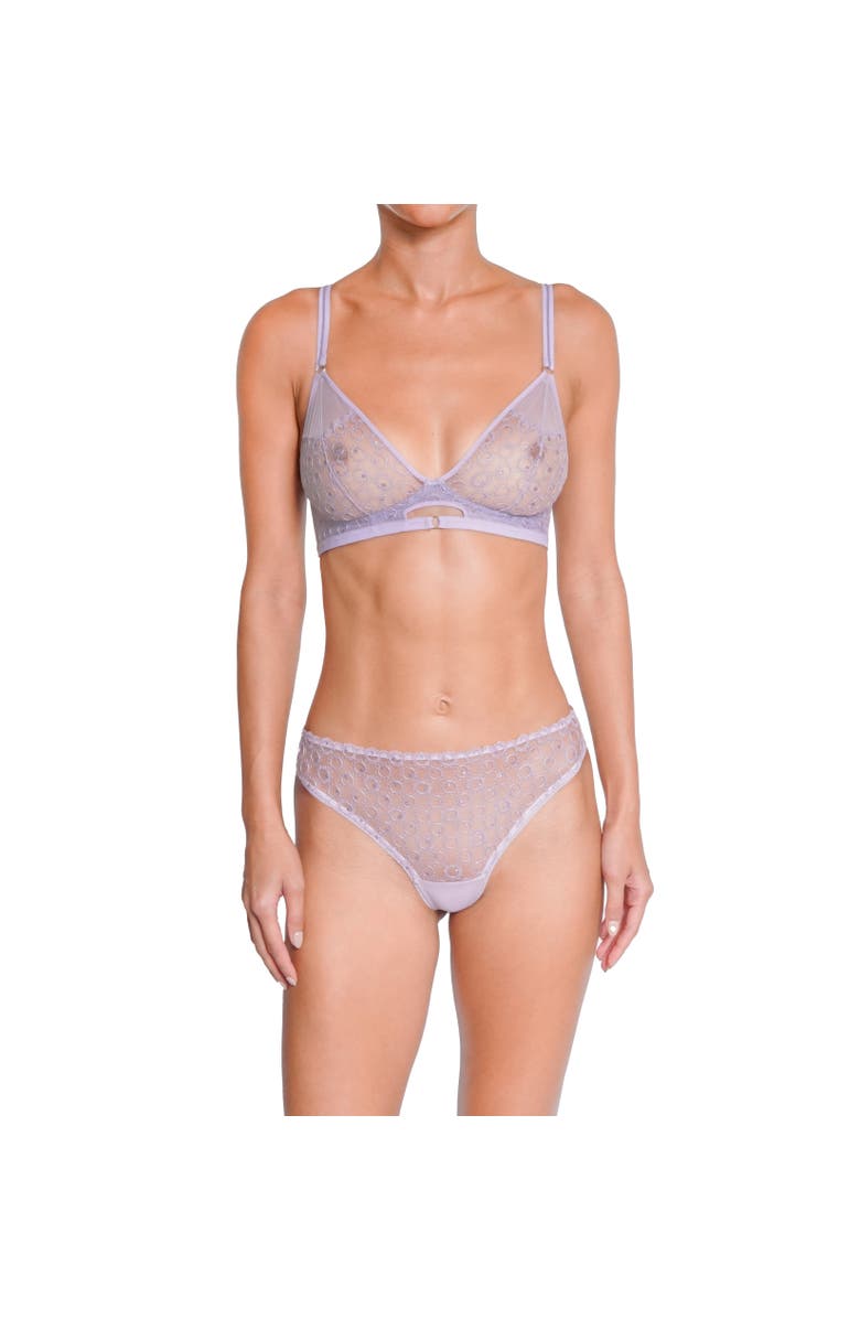 Huit Magique Lace Thong, Alternate, color, Lilas