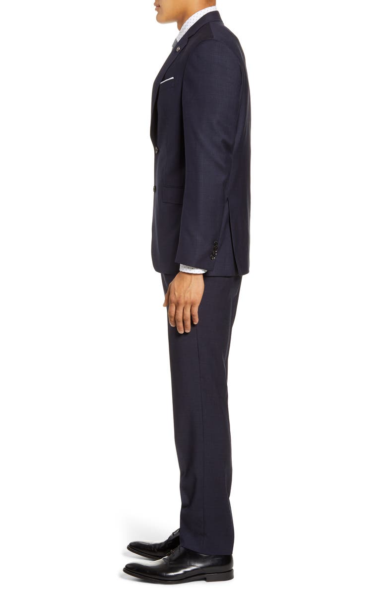 Ted Baker London Jay Trim Fit Plaid Wool Suit, Alternate, color, 