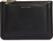 Comme des Garçons Wallets Outside Pocket Leather Zip Pouch