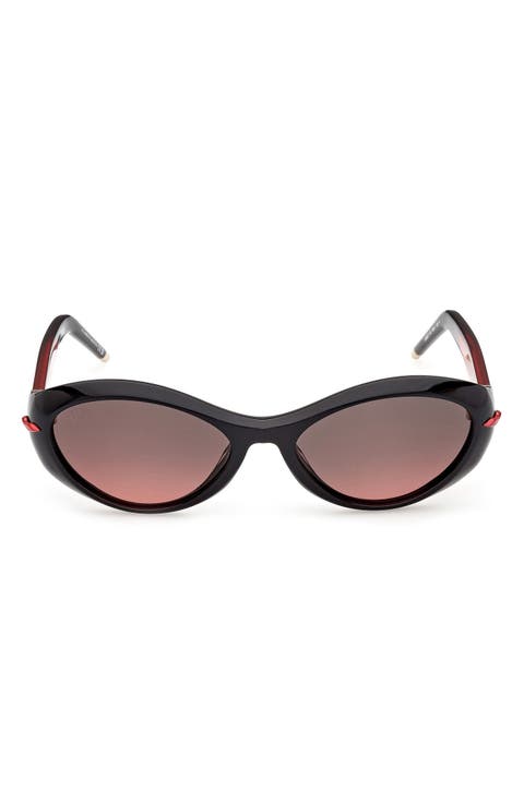 55mm Oval Sunglasses