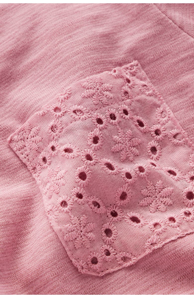 Mini Boden Kids' Eyelet Cotton Dress, Alternate, color, Pink Haze