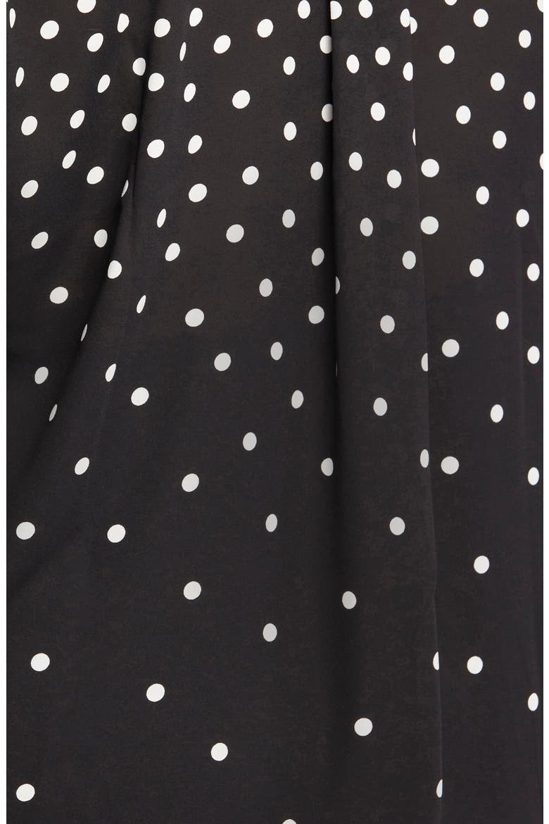 Becky Recycled Polyester Georgette Popover Blouse, Alternate, color, PERCY DOT
