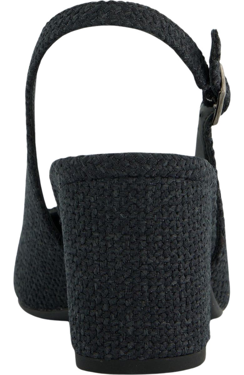 Paul Green Dallas Slingback Cap Toe Pump, Alternate, color, Black Grace Soft Patent