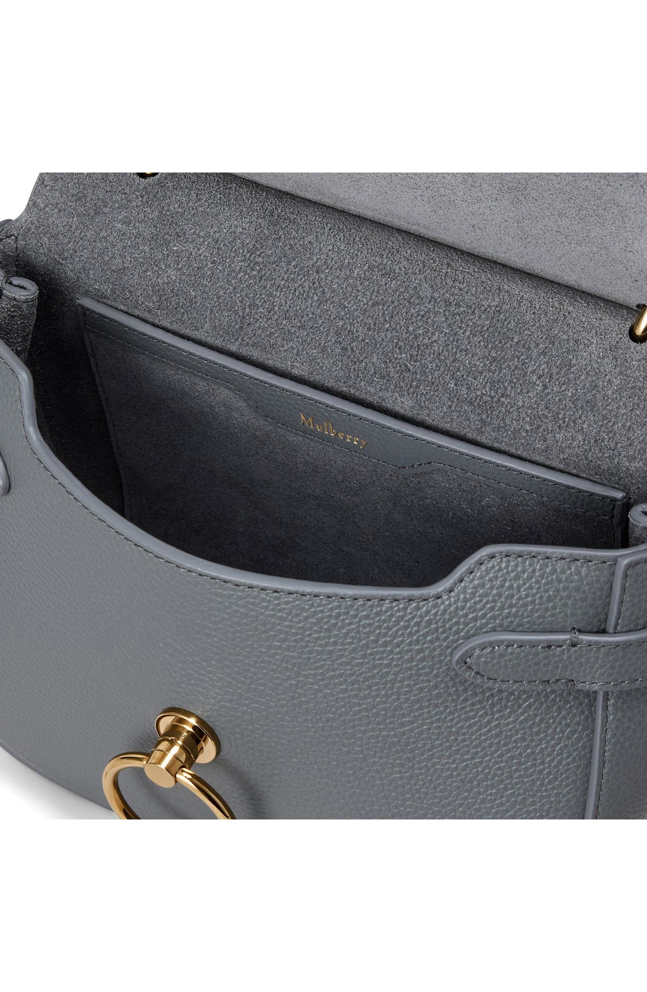 Small Amberley Leather Satchel, Alternate, color, FOGGY GREY