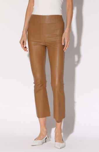 Walter Baker Luisa Leather Crop Flare Leg Pants