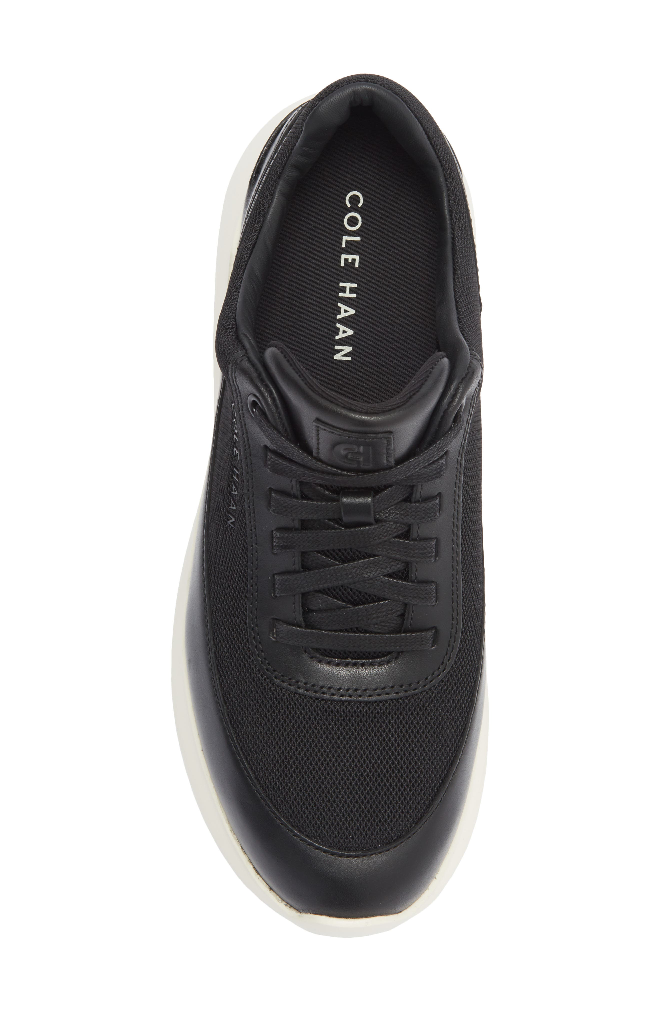 Cole Haan Grand Crosscourt Sneaker, Alternate, color, Black / Ivory