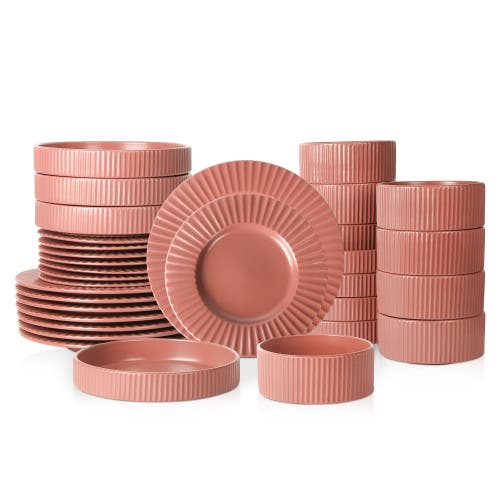 Christian Siriano Lusso Stoneware 32-piece Dinnerware Set
