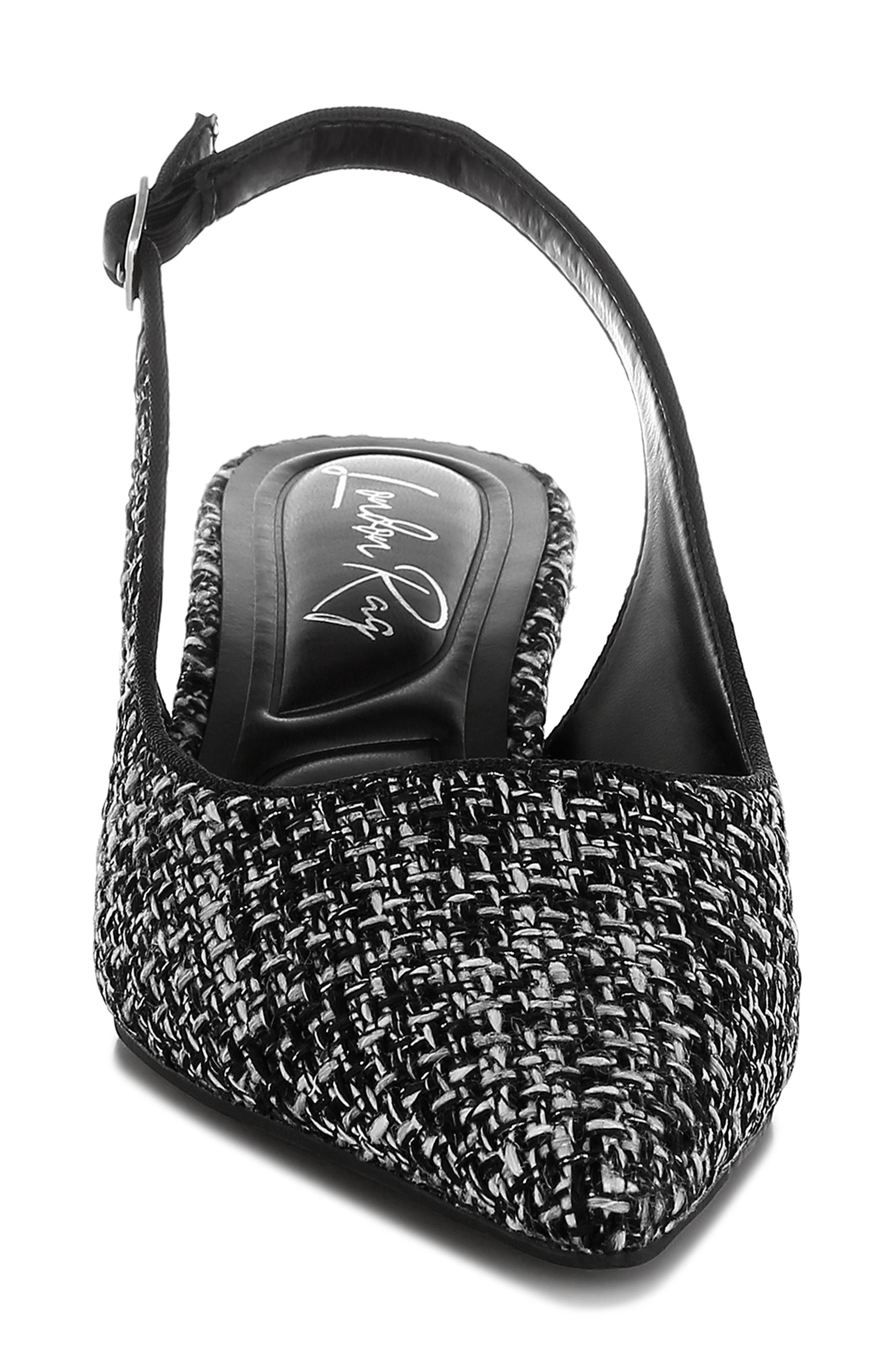 LONDON RAG Zehra Bouclé Slingback Pump, Alternate, color, Black