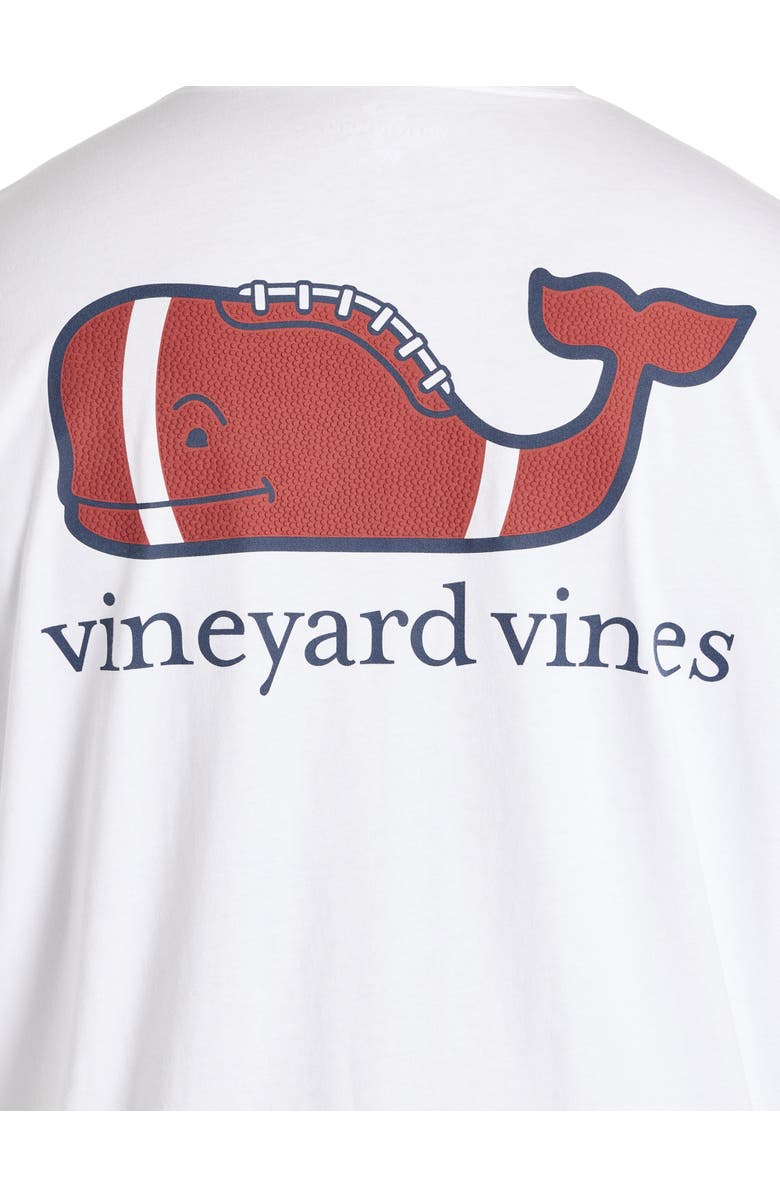 vineyard vines Big & Tall Football Long-Sleeve T-Shirt, Alternate, color, White