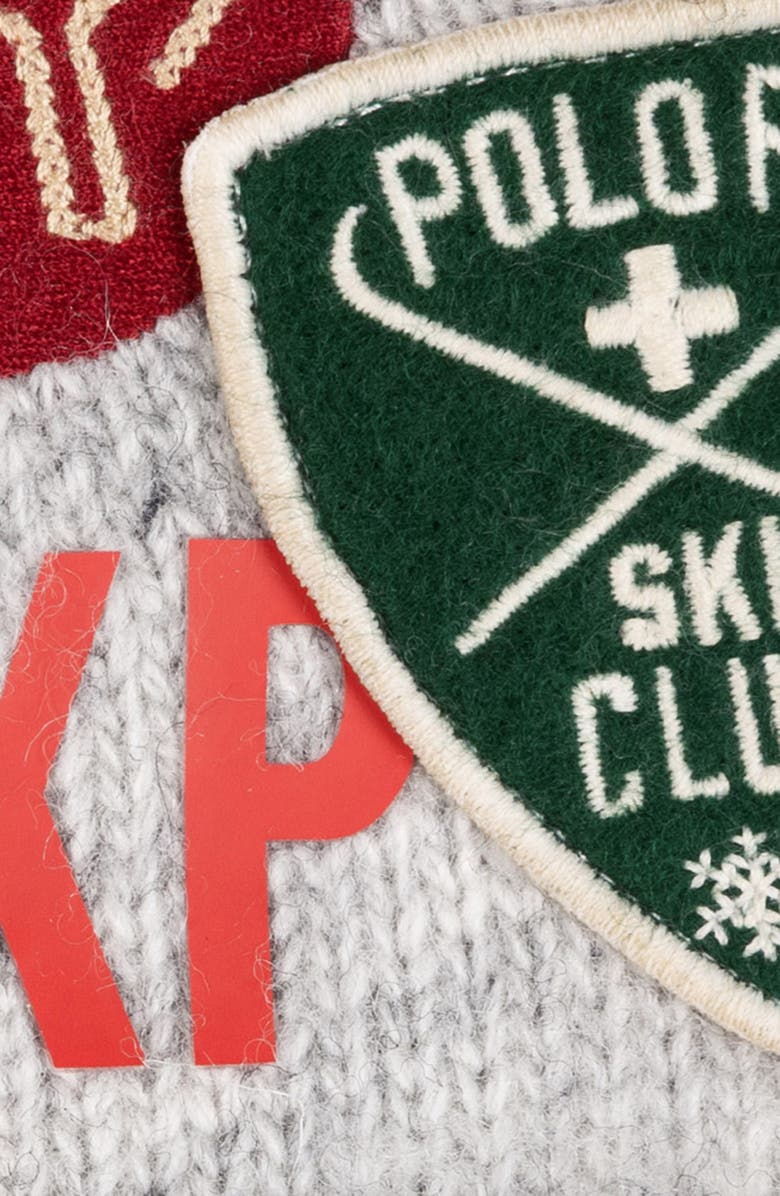 Polo Ralph Lauren Northwest Passage Patch Beanie, Alternate, color, Andover Heather