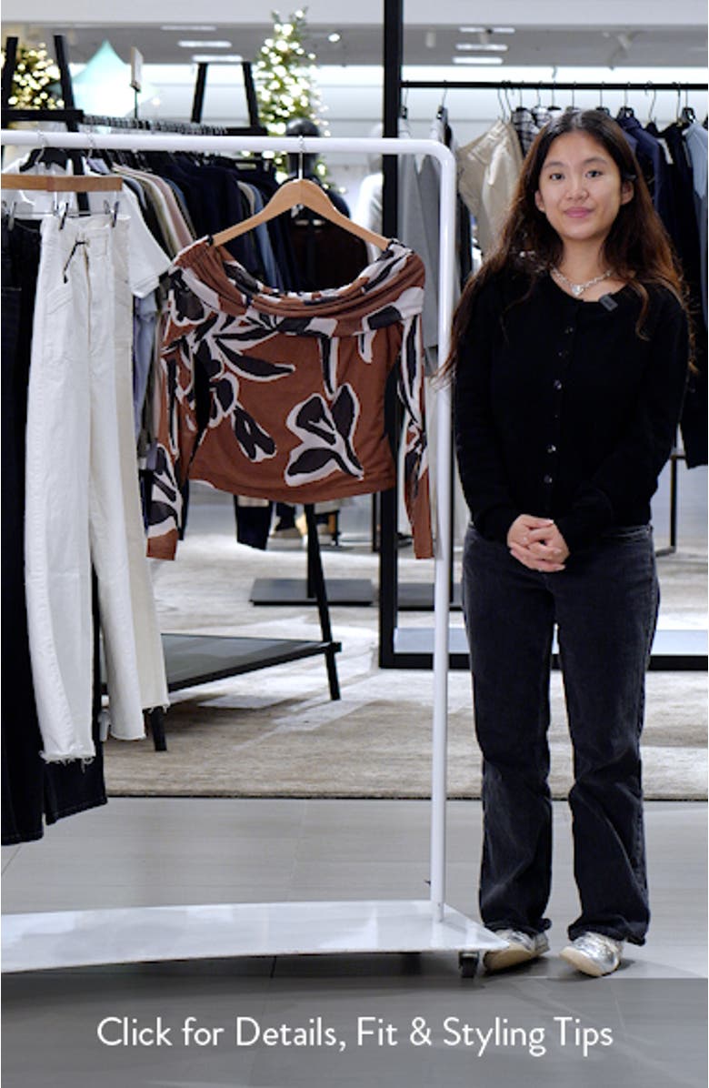 Penelope Floral Off the Shoulder Mesh Top, sales video thumbnail