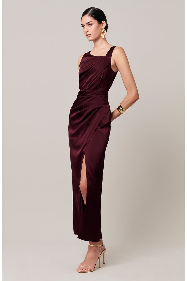 Carey Midi Dress, Alternate, color, Plum