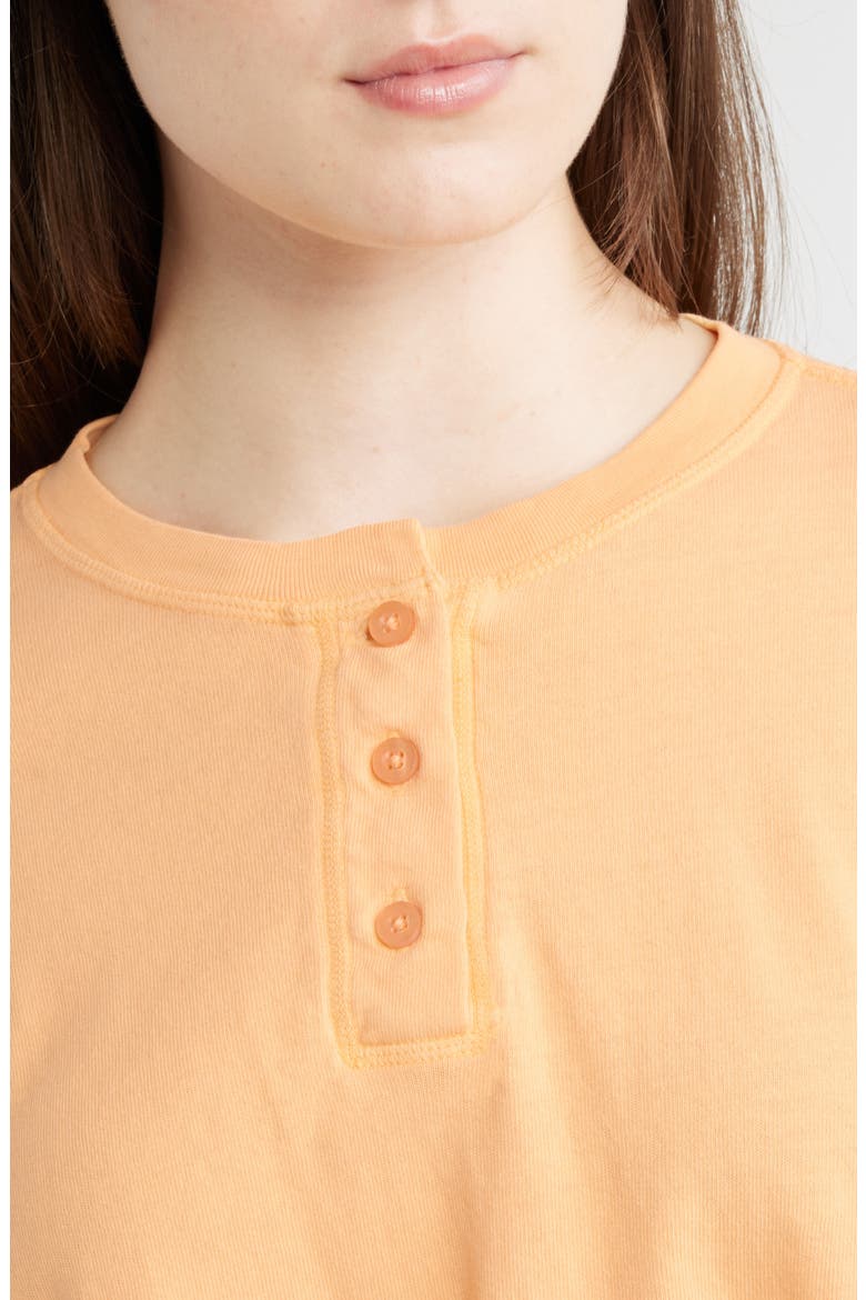 Carefree Organic Cotton Crop Top, Alternate, color, PEACH COBBLER
