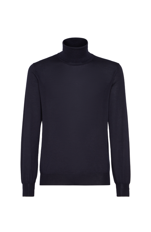Brunello Cucinelli Cashmere And Silk Lightweight Sweater In Blue