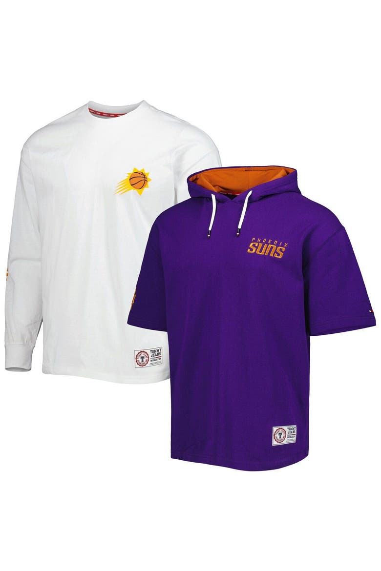 Men's Tommy Jeans Purple/White Phoenix Suns Matthew 2 In 1 T-Shirt & Hoodie Combo Set, Main, color, Purple