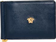 Versace Medusa Money Clip Leather Bifold Wallet