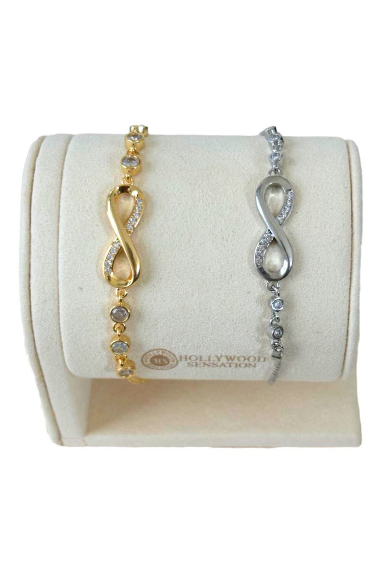 Infinity Bracelet, Alternate, color, Gold