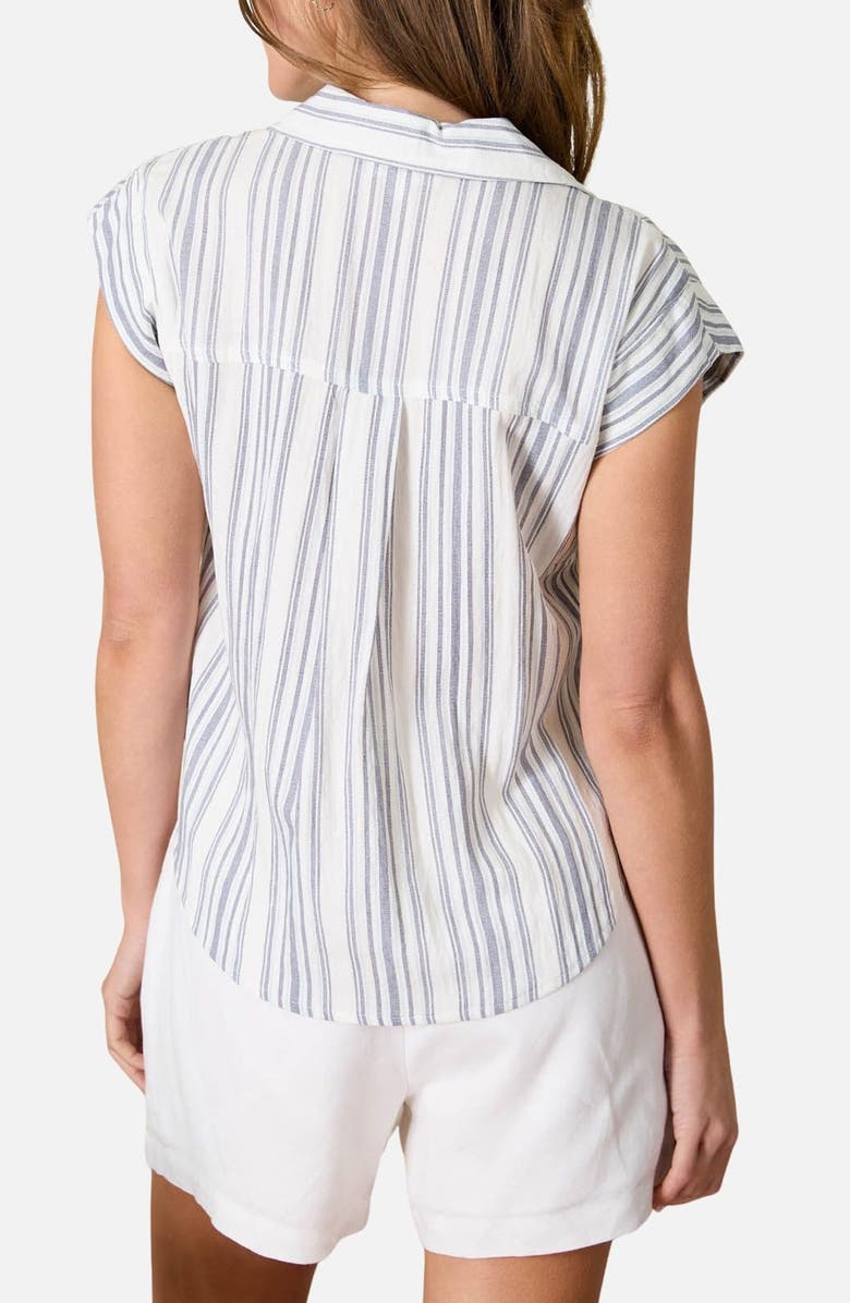 Blu Pepper Stripe Shirt, Alternate, color, Navy