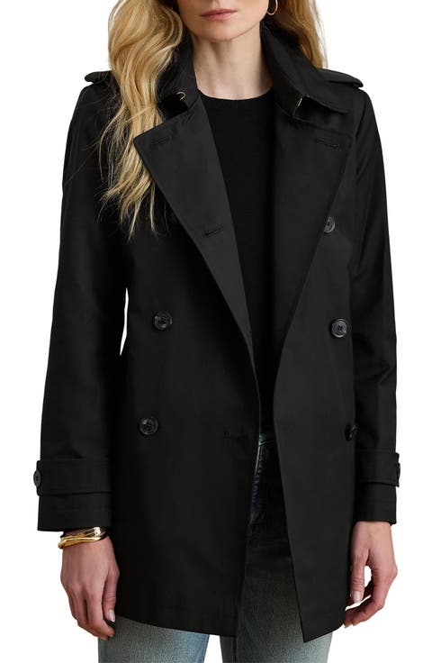 Double Breasted Cotton Blend Jacket