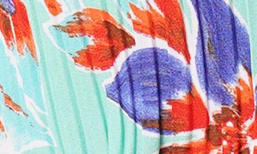 Sunny Leigh Tie Front Pleated Top In Multi