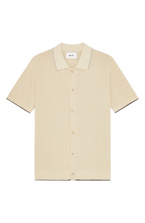 Nalo 60039 Tipped Polo Cardigan