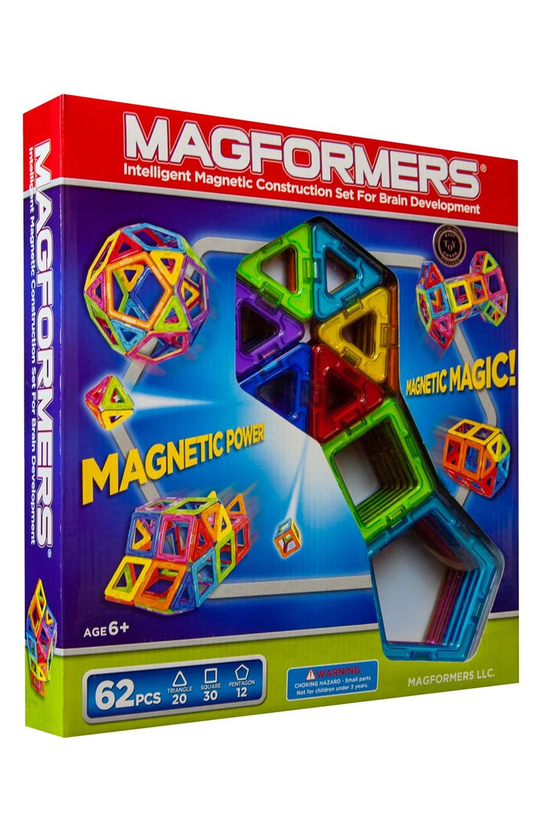 Magformers 'Rainbow' Magnetic 3D Construction Set, Main, color, 