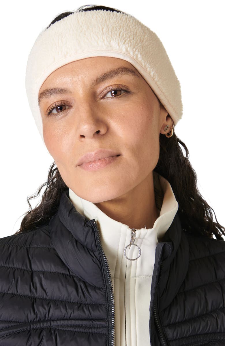 Sweaty Betty High Pile Fleece Reversible Ear Warmer Headband, Alternate, color, 