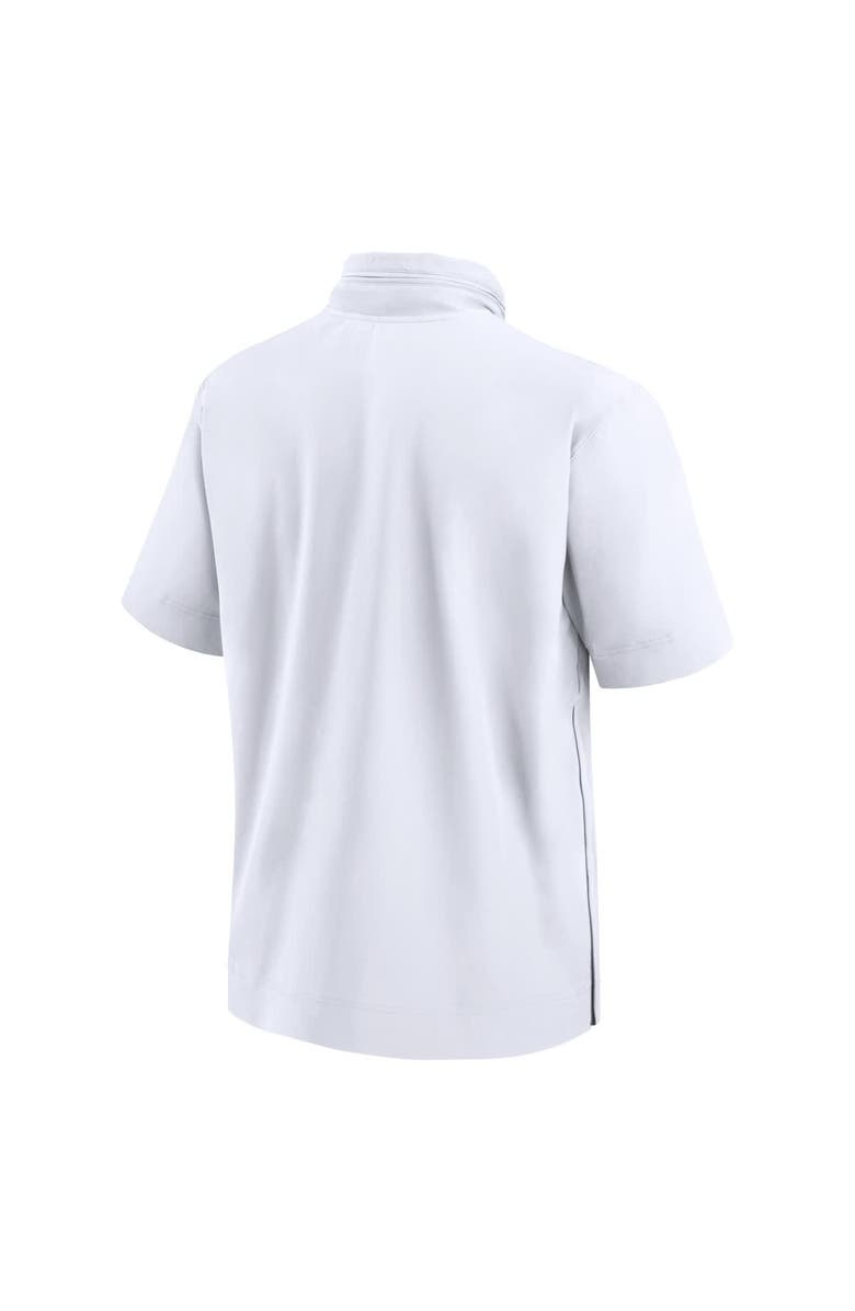 Jordan Brand Men's Jordan Brand White Oklahoma Sooners 2024 Sideline Coach Short Sleeve Half-Zip Hoodie Jacket, Alternate, color, White