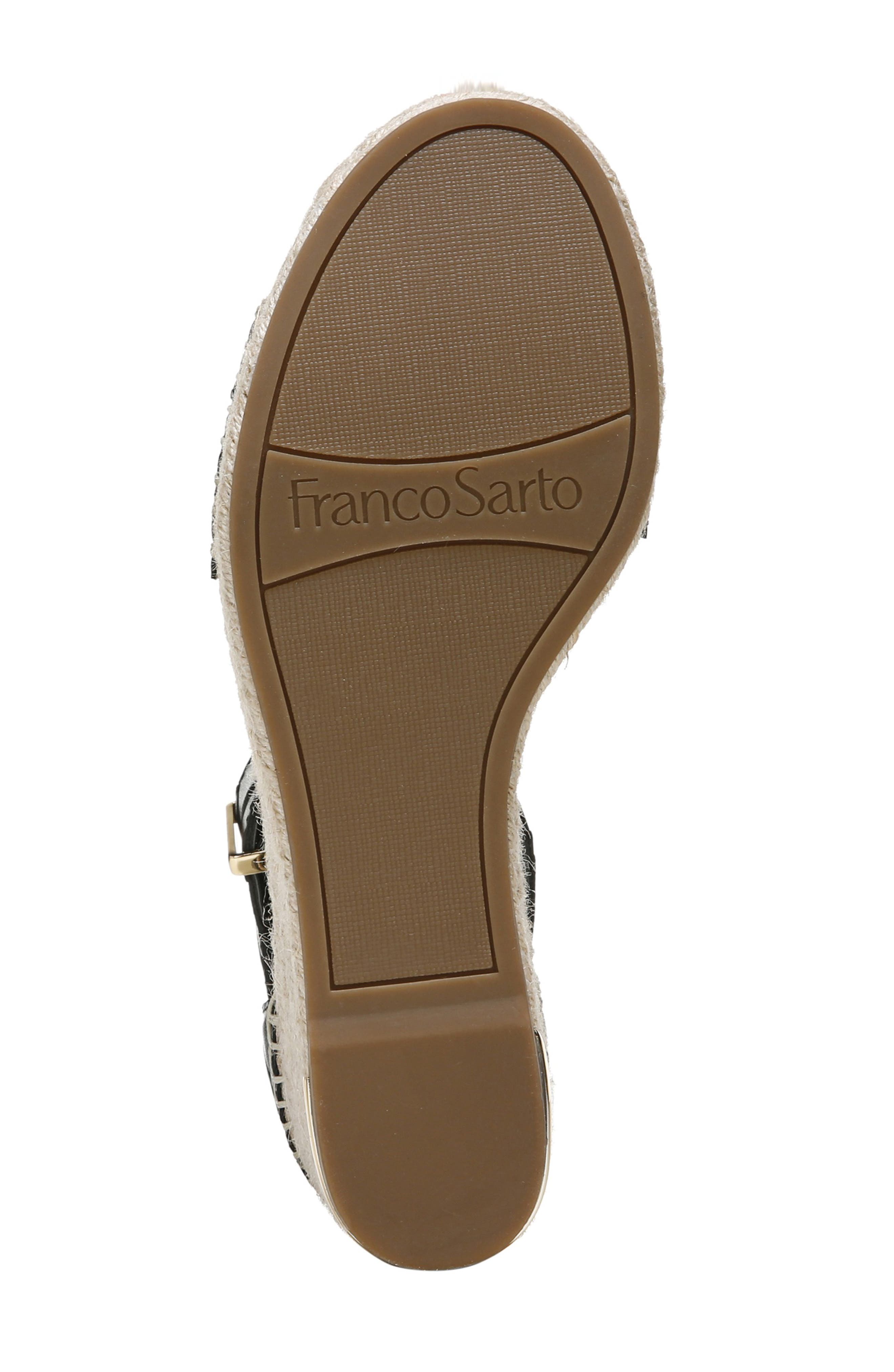 Franco Sarto Clemens Espadrille Platform Wedge Sandal, Alternate, color, 