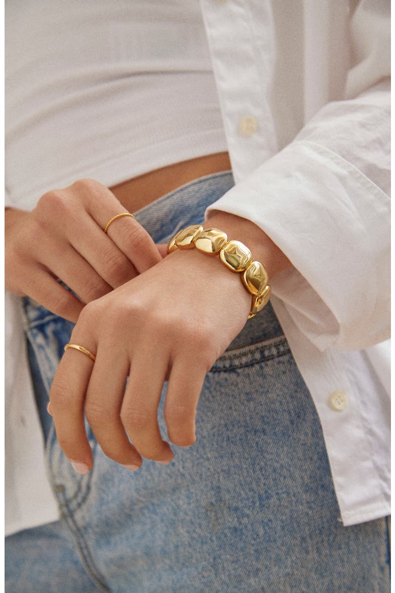 Mira Statement Bracelet, Alternate, color, GOLD