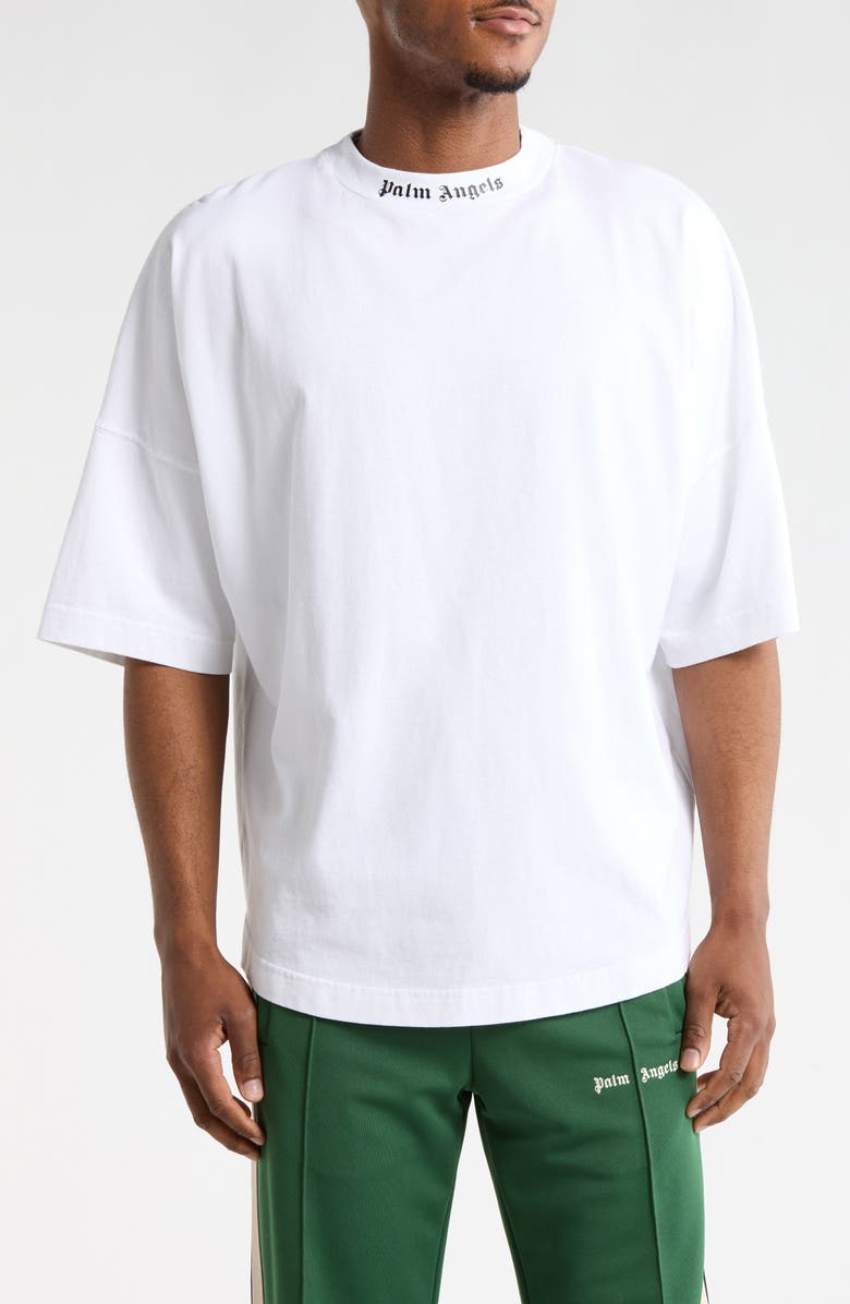 Palm Angels Logo Cotton T-Shirt, Main, color, 