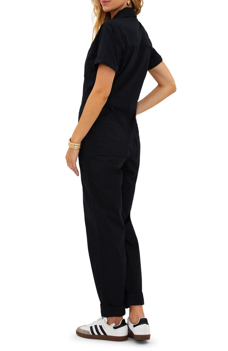 Beach Riot Racertrack Twill Jumpsuit, Alternate, color, 