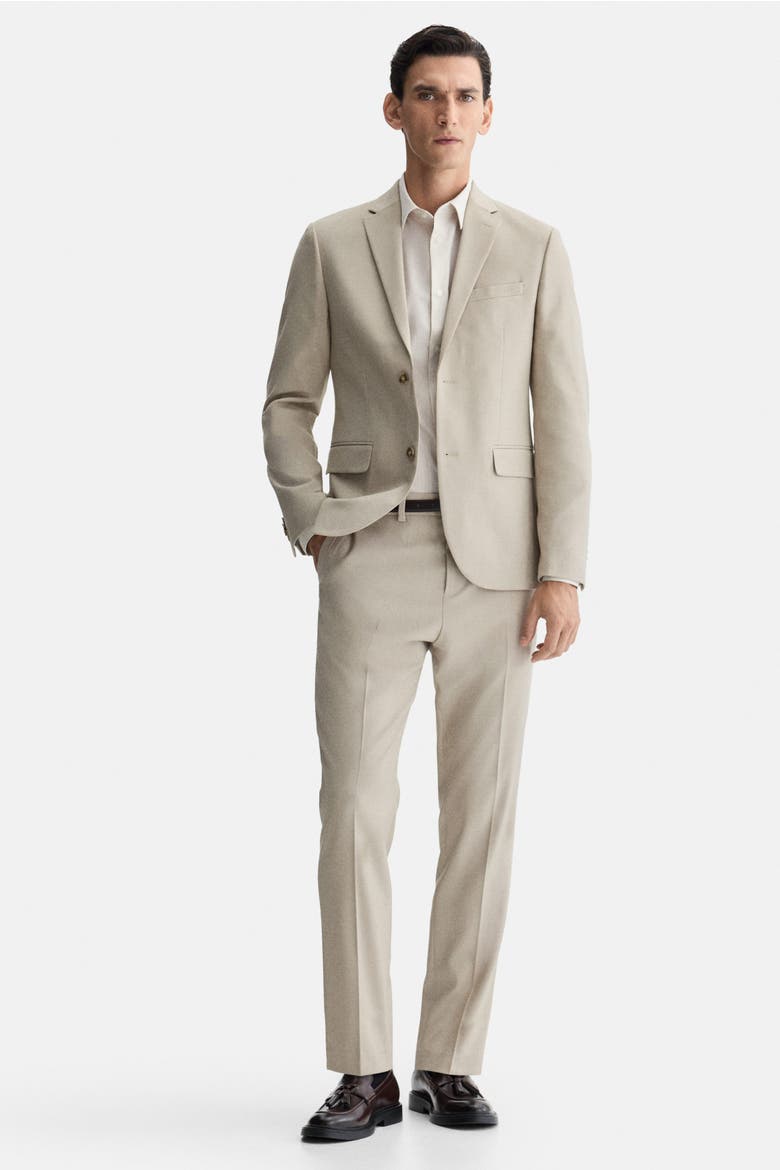 Slim-fit Jacket, Alternate, color, Beige