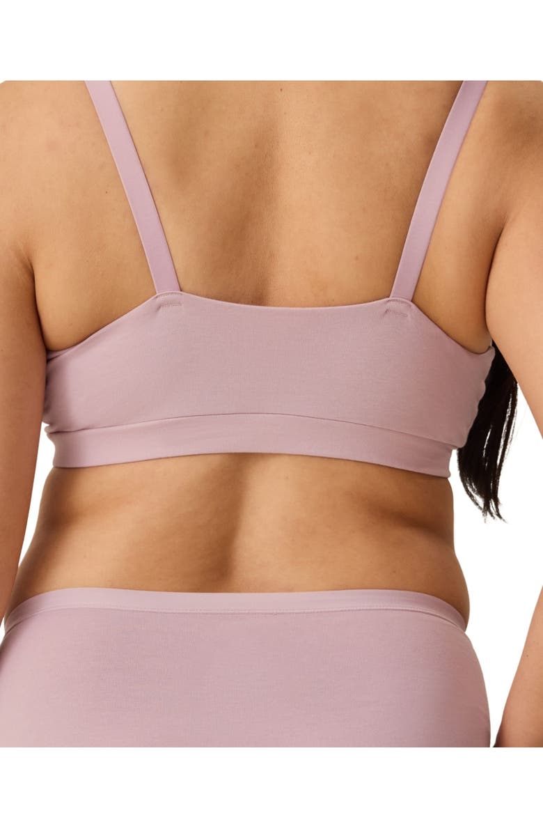 Softstretch Cotton Maternity and Nursing Bralette, Alternate, color, Lilac Mist